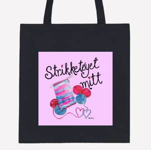 Tøynett Mitt strikketøy sort