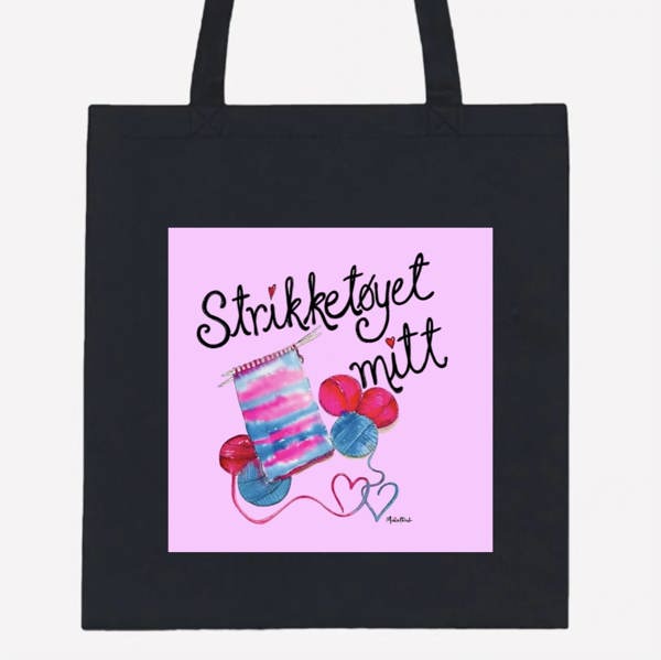 Tøynett Mitt strikketøy sort