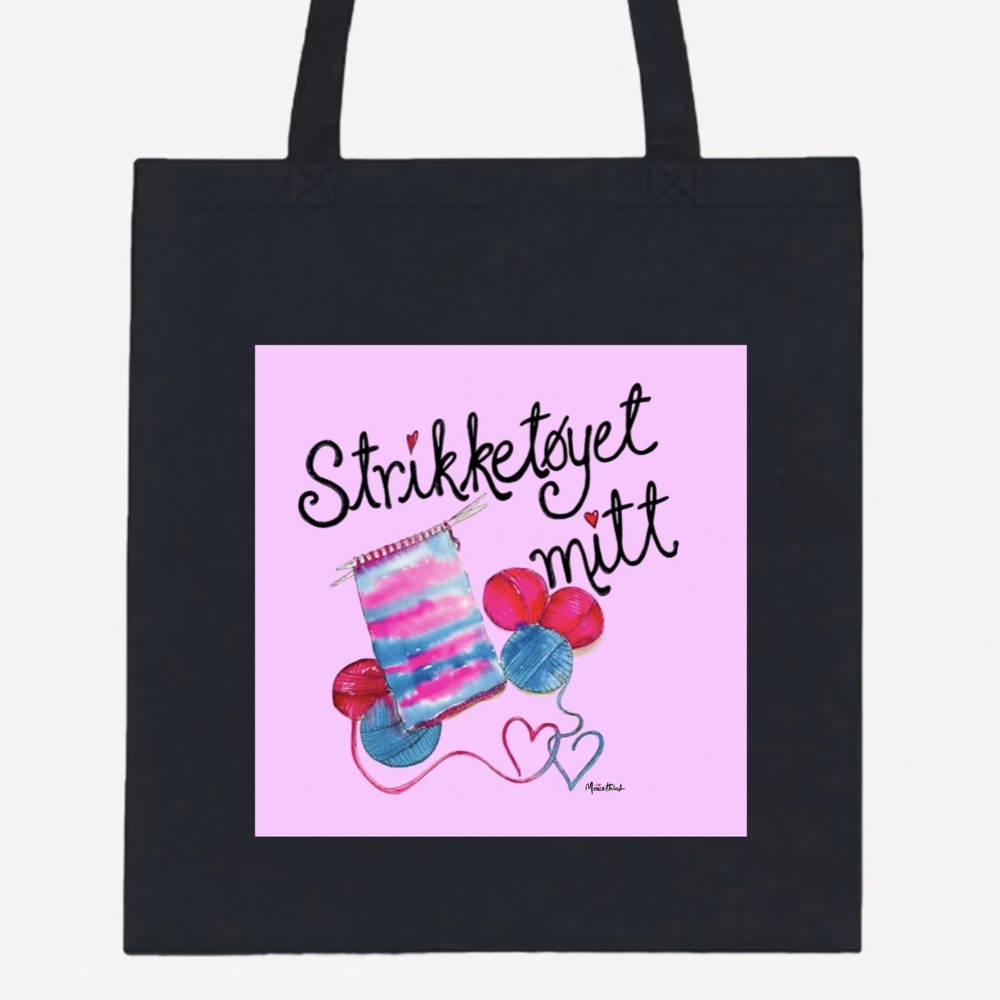 Tøynett Mitt strikketøy sort
