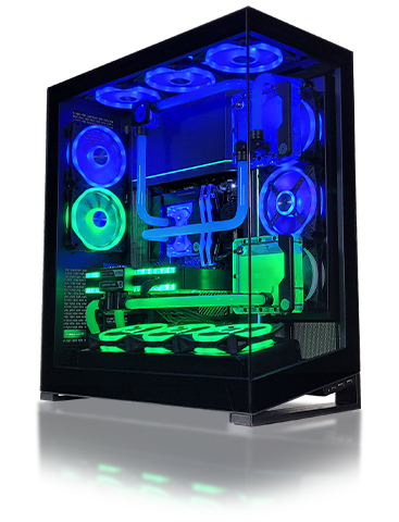 ASUS GT502 Ecto Fog Chassis glowing softly in white light.