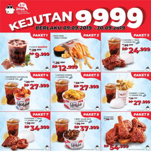 Holdak: Promo Kejutan 9999 – 9 paket diskon sampai 50% OFF sampai 09/30/2019