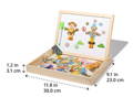 Montessori Magnetic Circus Board dimensions. 