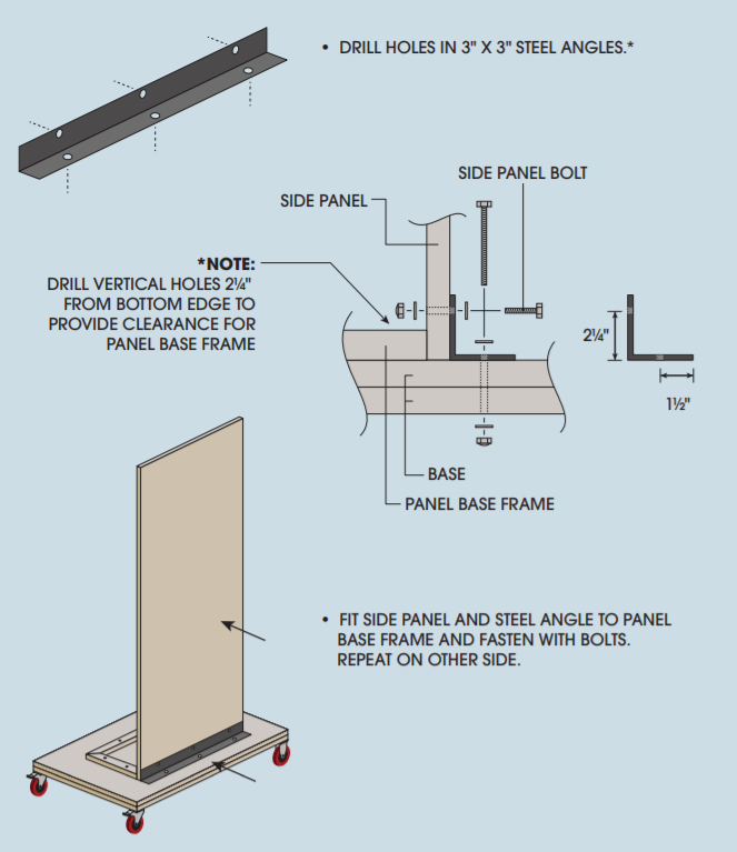 mobile clamp cart
