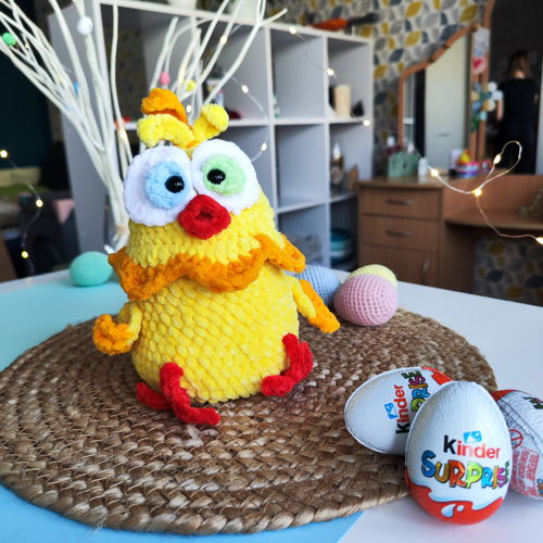Easter CHICKEN Crochet Pattern - Easter Egg Basket