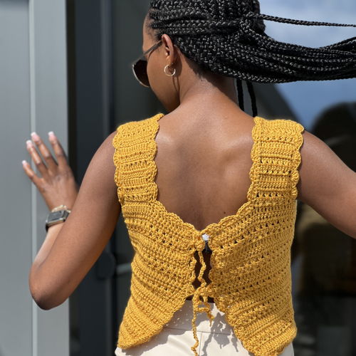 Font Tie Shell Top