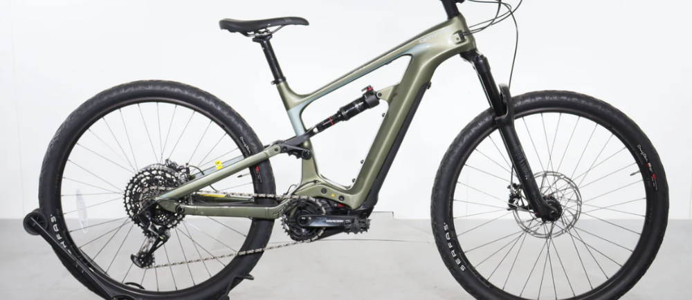 a Cannondale Habit Neo full suspension electric mountain bike