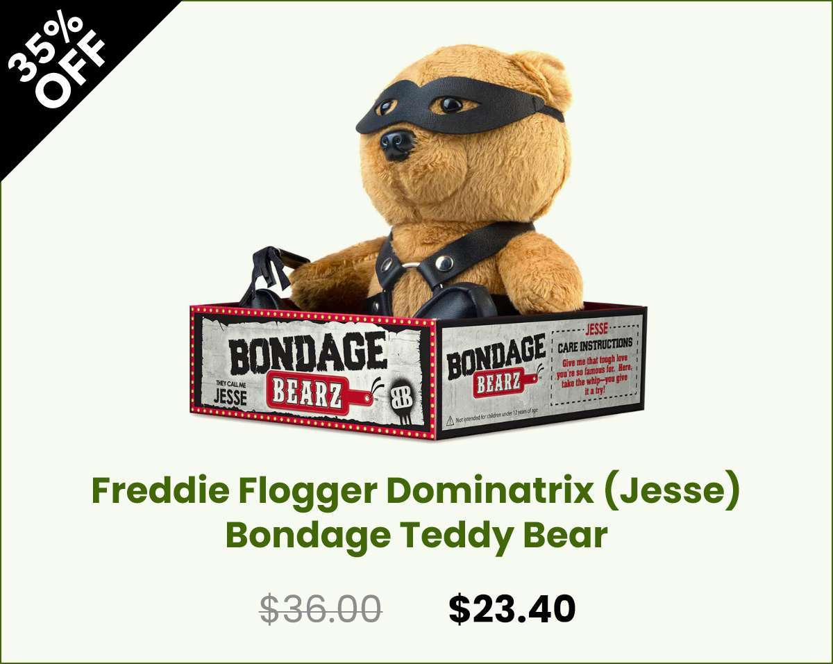 Bondage Bearz Freddie Flogger Dominatrix Bondage Teddy Bear