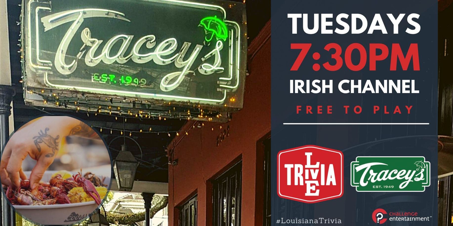 Live Trivia at Tracey's promotional image