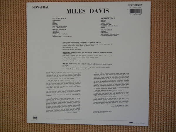 Miles Davis - Blue Note BST 81502 Monaural