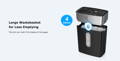 Large Wastebasket for Less Emptying The bin can hold 210 sheets of A4 paper