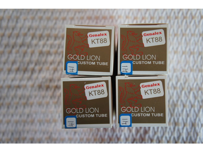Genalex Gold Lion Matched Quad KT88
