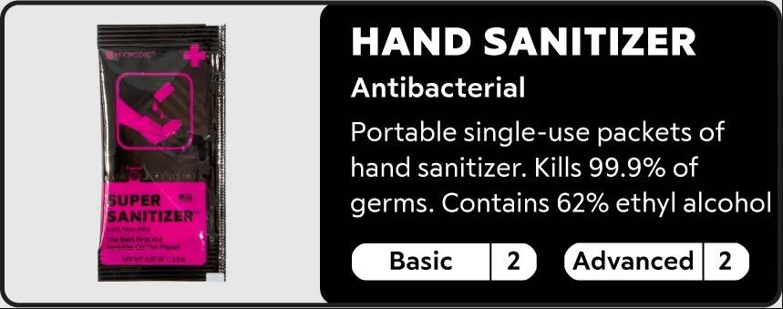 hand sanitizer