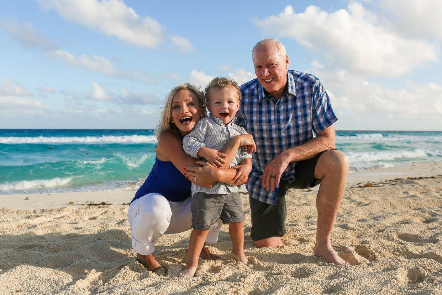 Splash CEO with his wife and Grandson