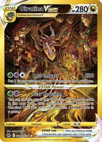 Giratina VSTAR from Pokemon TCG's Sword & Shield: Crown Zenith. 