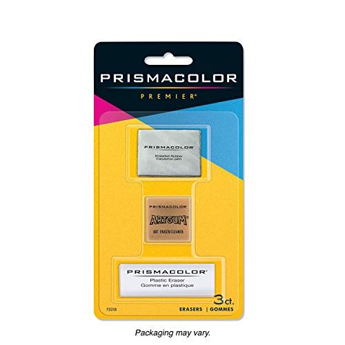 Prismacolor Premier Kneaded, ArtGum and Plastic Erasers, 3 Pack vs