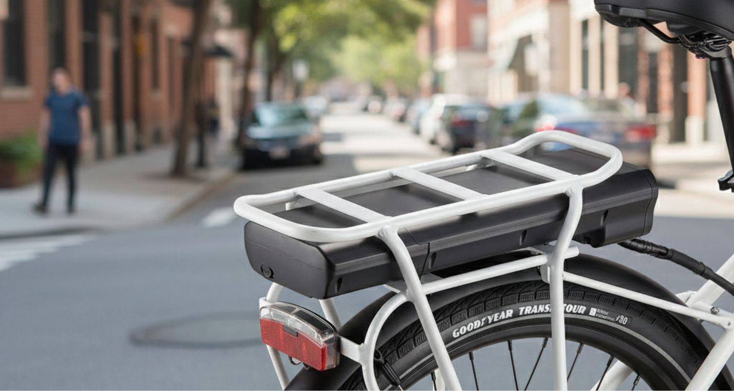 ebike batterij bagagedrager