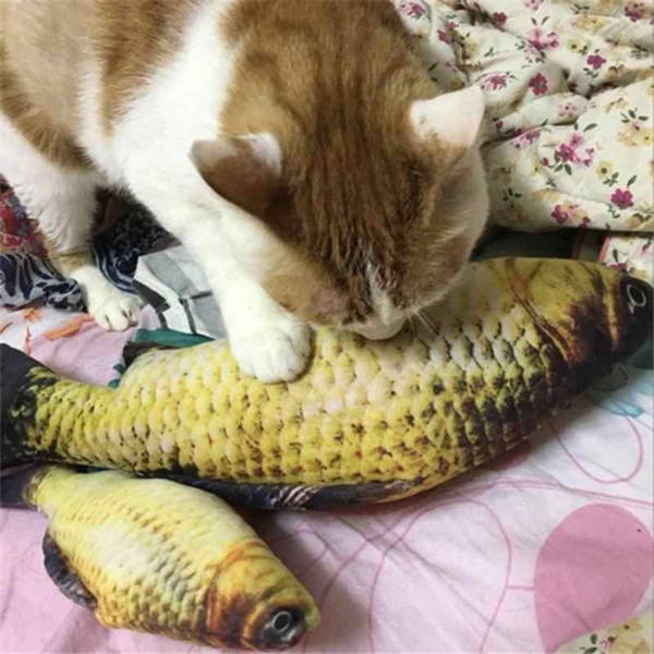 Realistic fish toy for cats