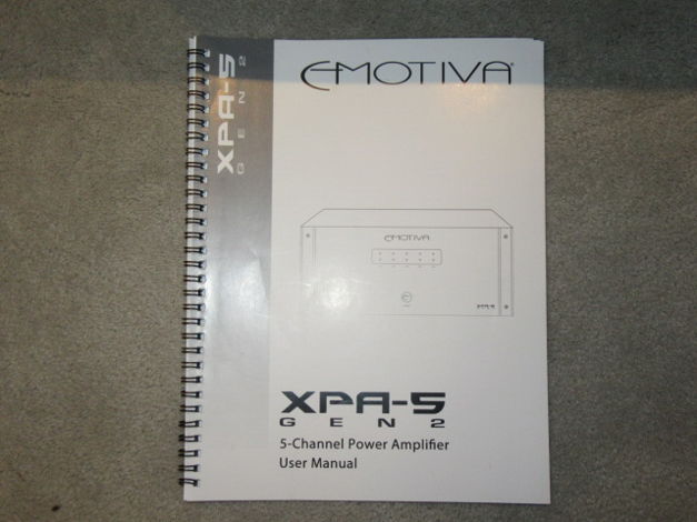 Manual for XPA5/Gen2