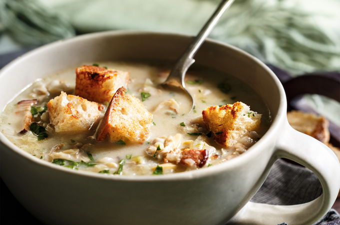 Clam Chowder with Grated Vegetables