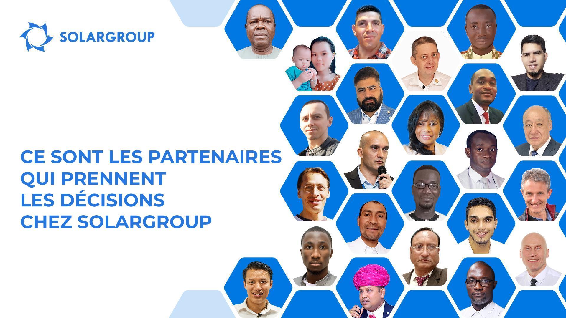 Ce sont les partenaires qui prennent les décisions chez SOLARGROUP