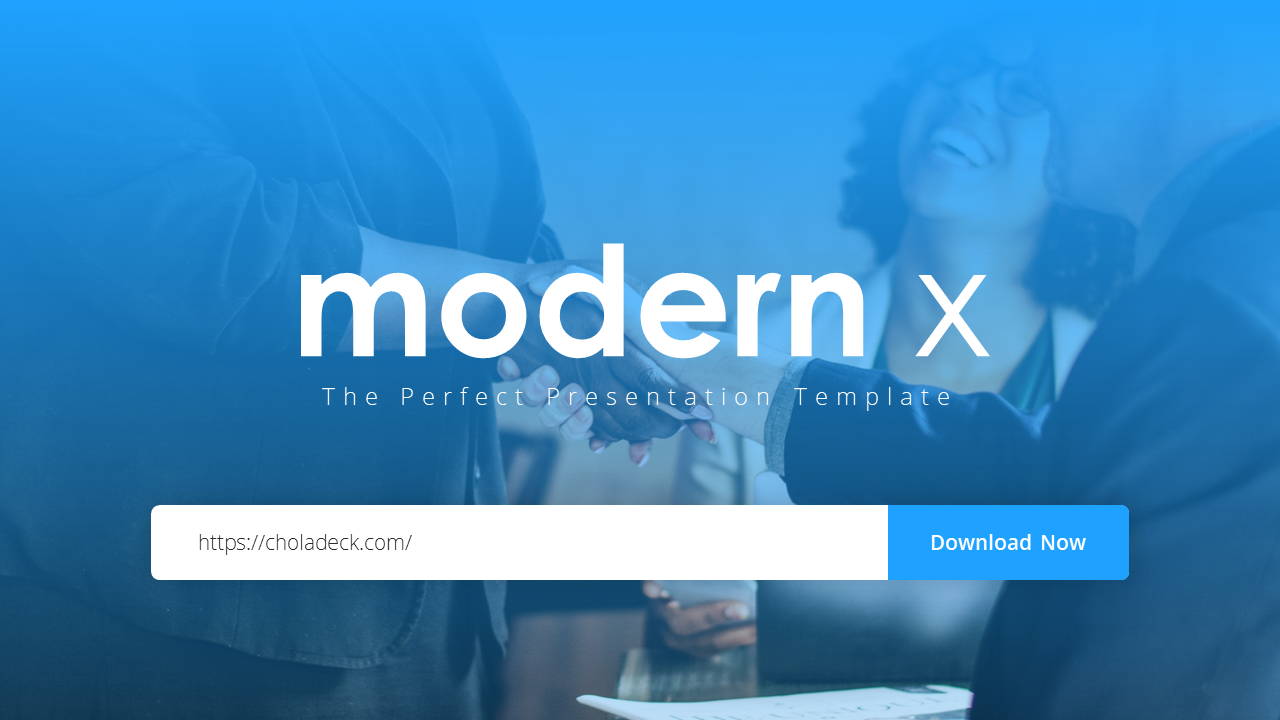 Modern X Investor Pitch Deck Presentation Template
