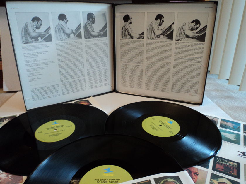 Cecil Taylor - The Great Concert of Cecil Taylor 3 LP mint set Rare! 1977 Prestige DJ Copy