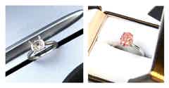 Pink oval sjape lad grown diamond from Pobjoy Diamonds UK