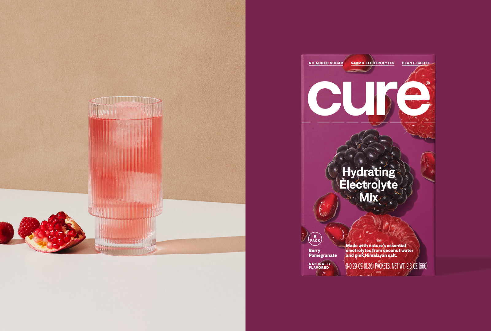 Cure’s Packaging Designed By Gander Highlights The Bursting Fruit Flavors
