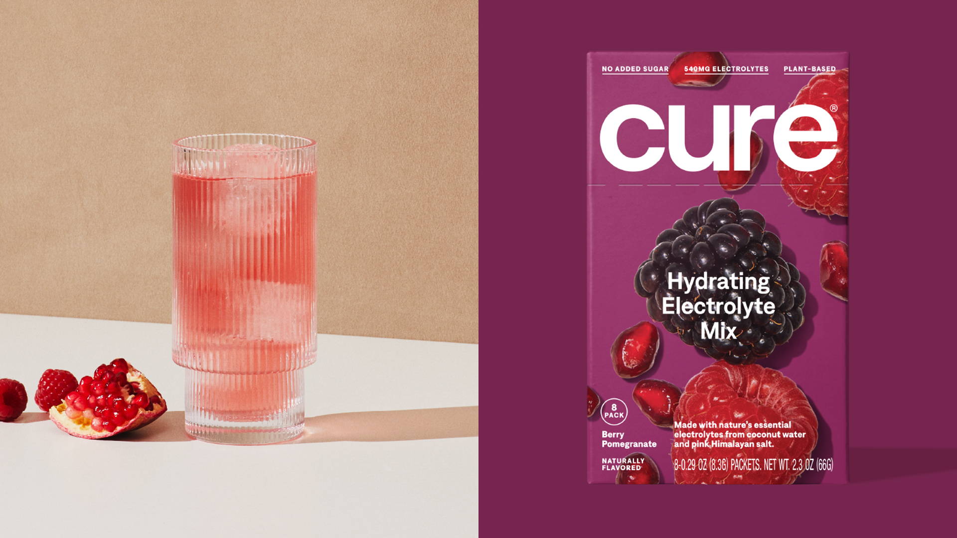 Featured image for Cure's Packaging Designed By Gander Highlights The Bursting Fruit Flavors