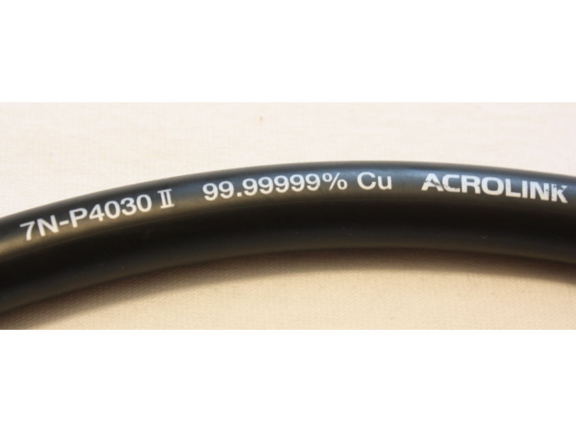 Acrolink 7N-P4030II Power Cable. Custom Terminated with AET connectors.