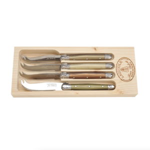 JEAN DUBOST LAGUIOLE | Cheese Knives in Box, Set of 4