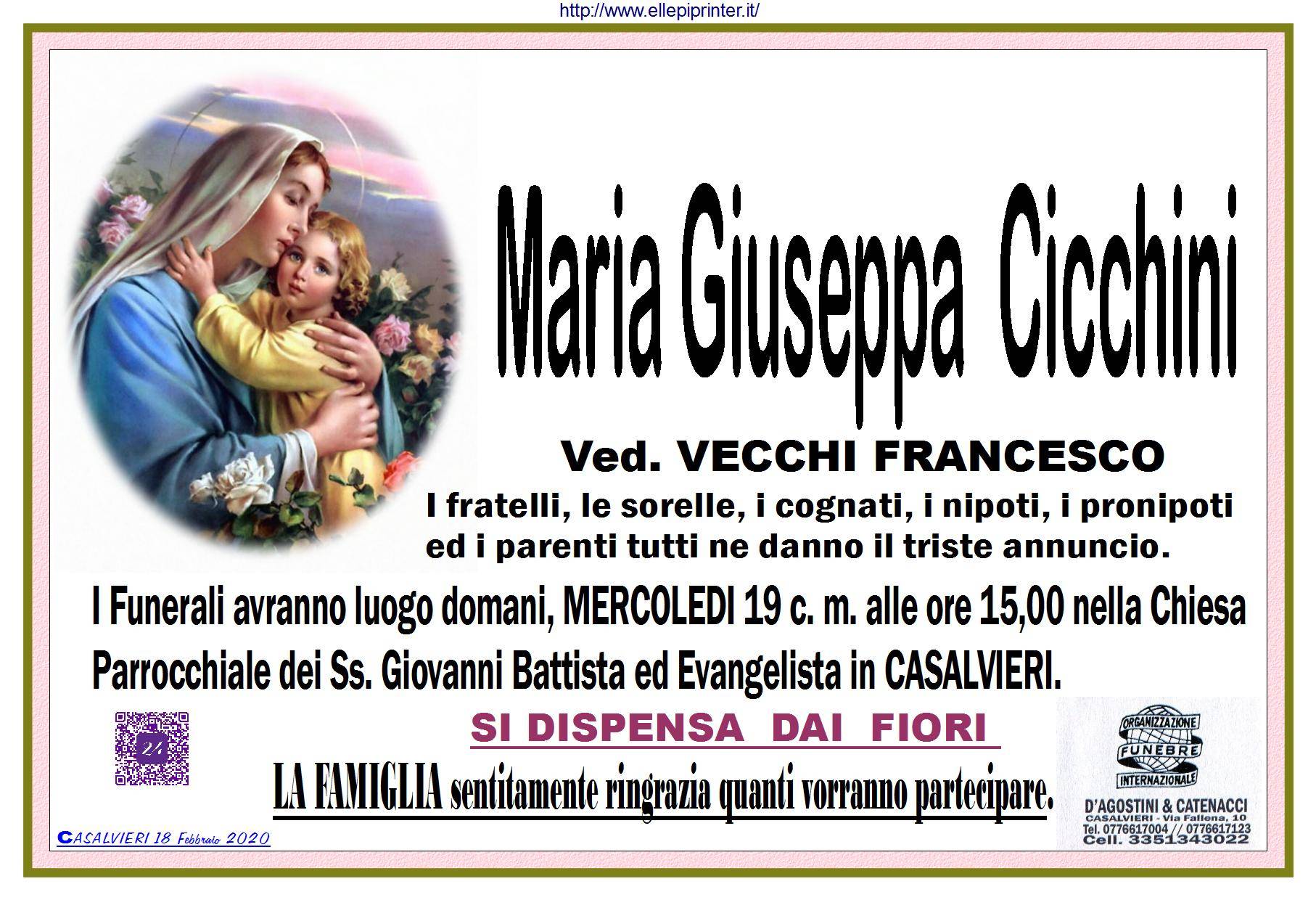 Maria Giuseppa Cicchini