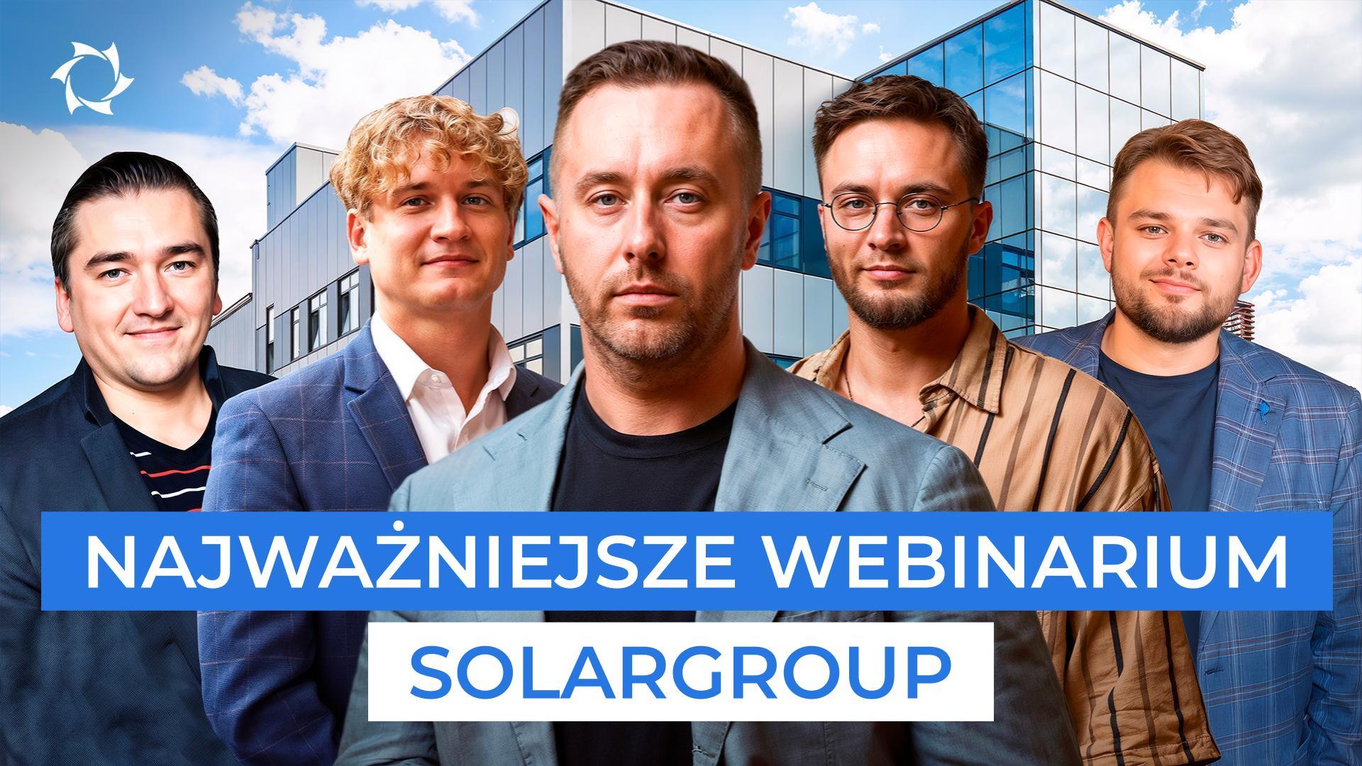 Aktualności SOLARGROUP: wyniki, strategia, zmiana etapu | Transmisja na żywo