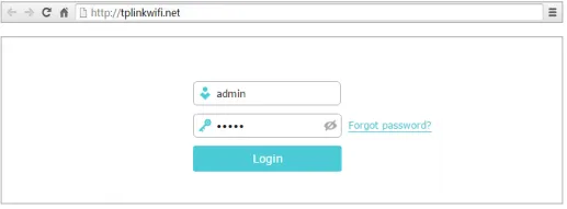 tp link login page