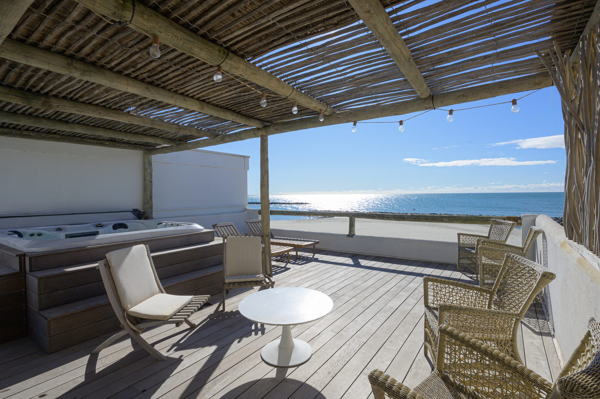 Villa Carnon terrasse face mer 