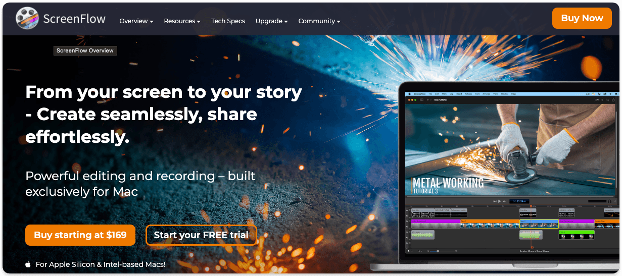ScreenFlow's screen recorder