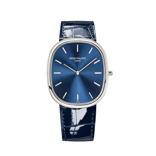 Patek Philippe Golden Ellipse Blue Dial Platinum