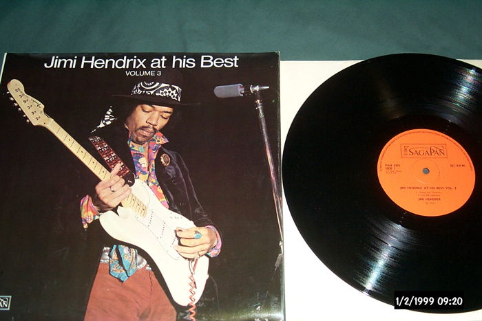 Jimi Hendrix - At His Best Volume 3 LP NM