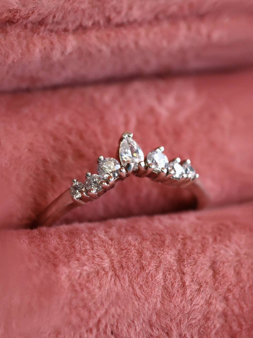 White gold ring