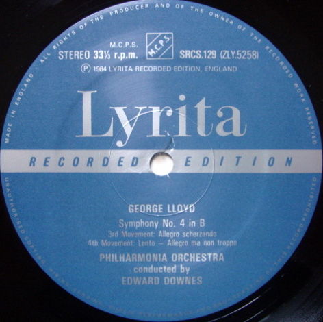 ★Audiophile★ Lyrita-Decca / DOWNES, - Lloyd Symphony No...