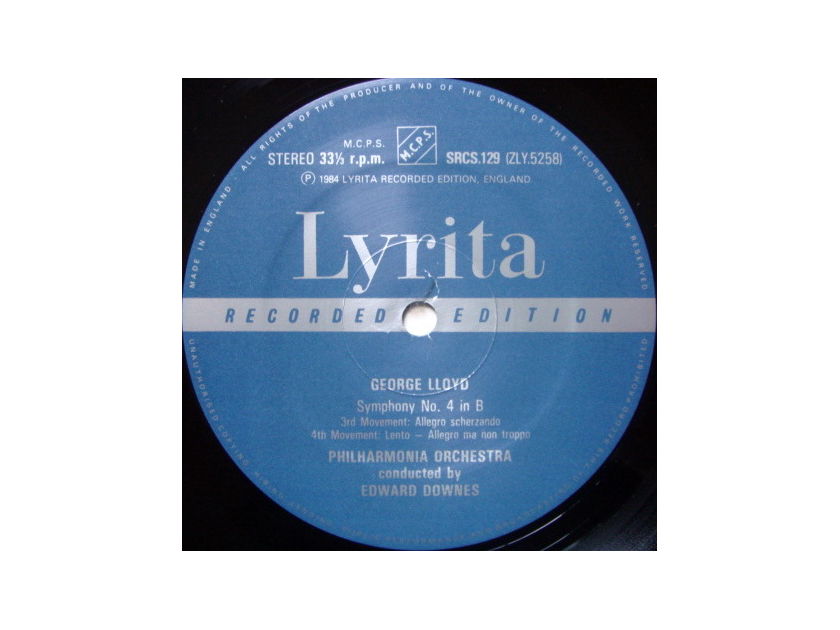 ★Audiophile★ Lyrita-Decca / DOWNES, - Lloyd Symphony No.4, MINT!