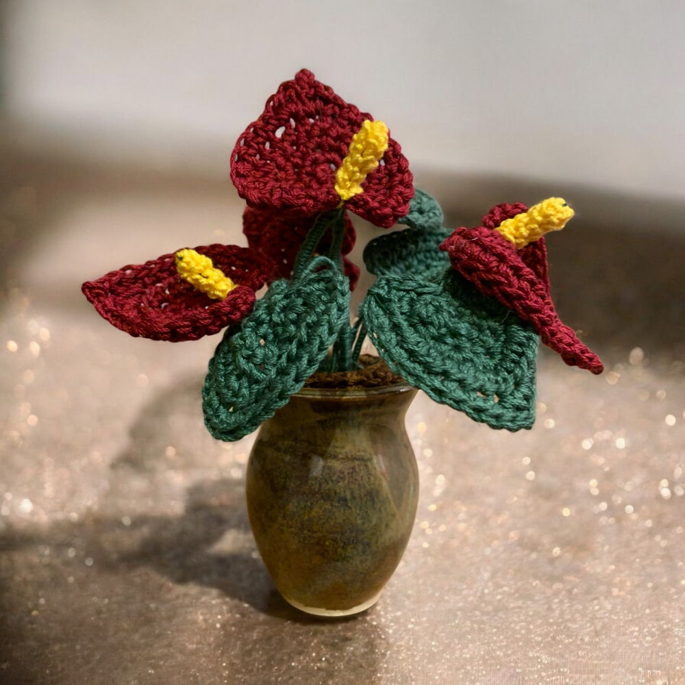 Haakpatroon flamingoplant (anthurium)