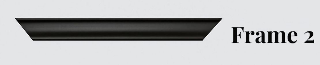 Modern black frame option