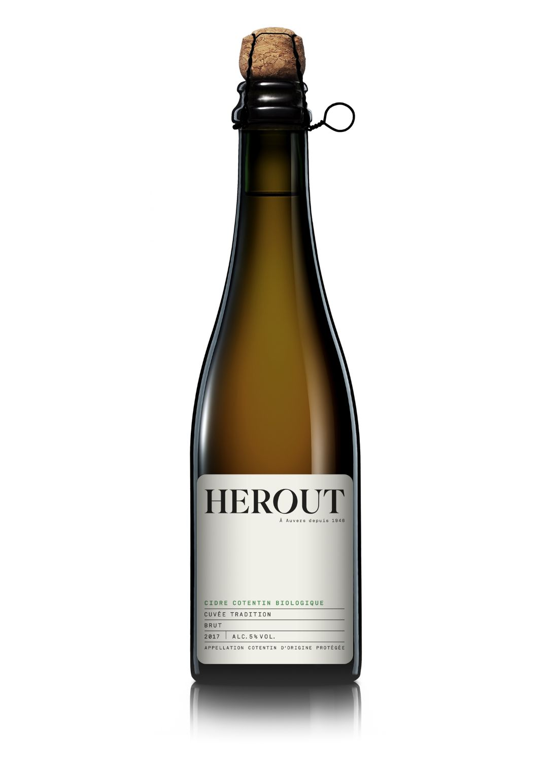 Bottle of Maison Herout Tradition Brut Cider 2020 from French Cider & Spirits