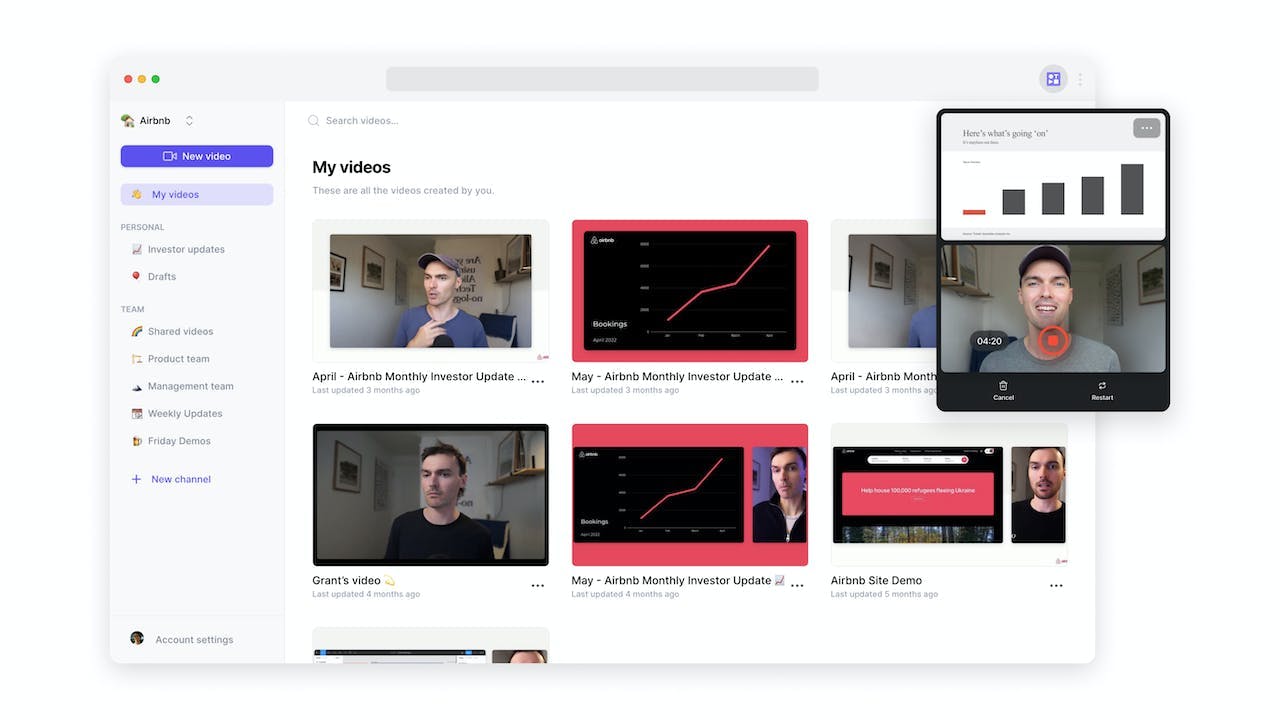 Screen Recording for Startups