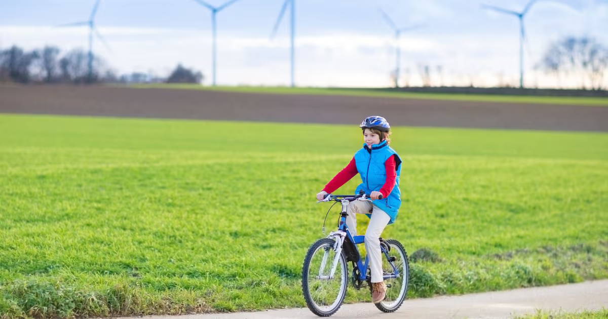 kind op elektrische fiets