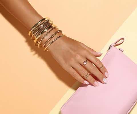 Ladies gold padlock charm bracelets - Pobjoy Diamonds