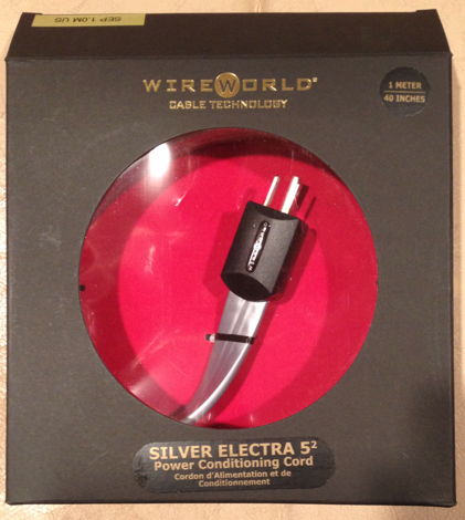 Wireworld Silver Electra 5.2 Power Cord 1.0M 5 AC Cable...