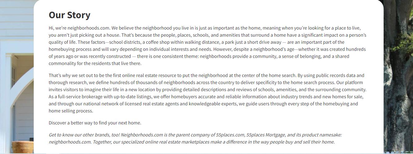 Neighborhoods.com product / service