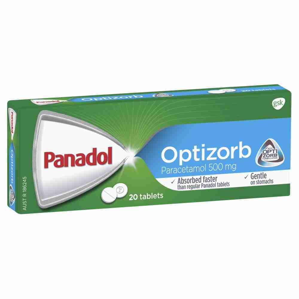 Panadol With Optizorb For Pain Relief, Paracetamol - 500Mg 20 Tablets